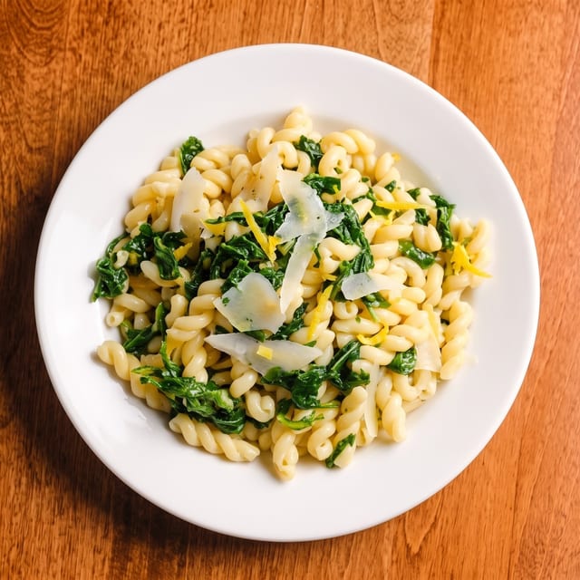 Lemon Arugula Gemelli.