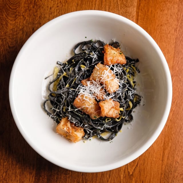Linguine e Porri.
