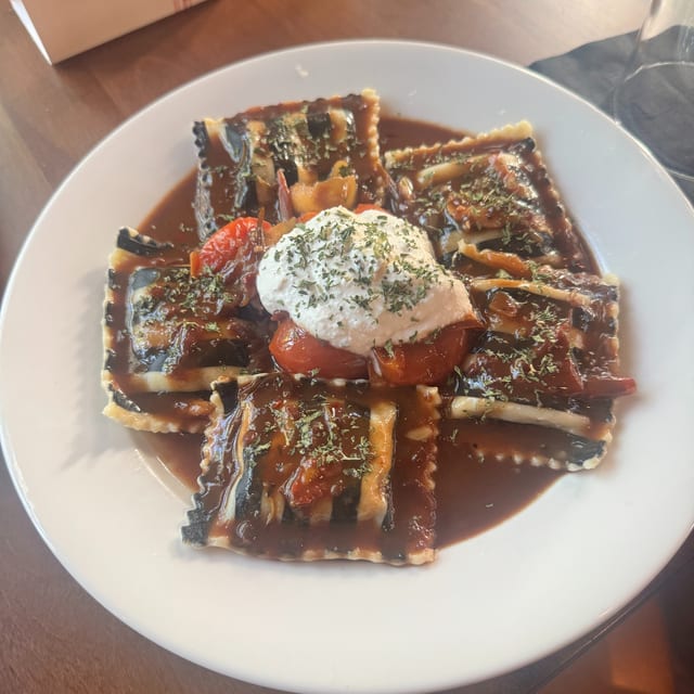 Braised Beef Ravioli.